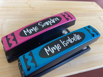 Teacher/Educator Gift - Custom Crayon Stapler