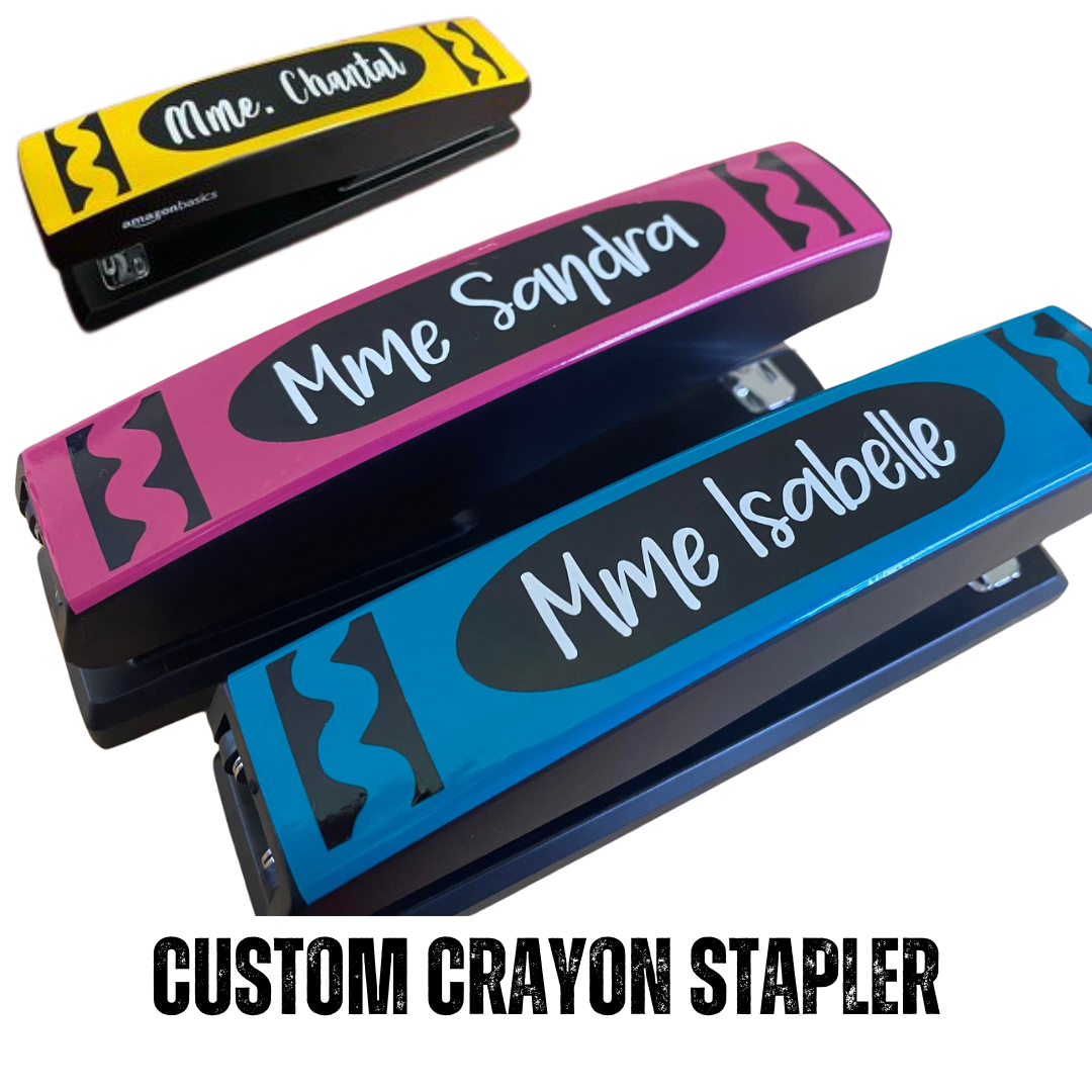 Teacher/Educator Gift - Custom Crayon Stapler
