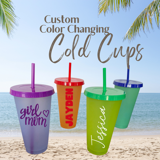 Custom Color Changing Cold Cups